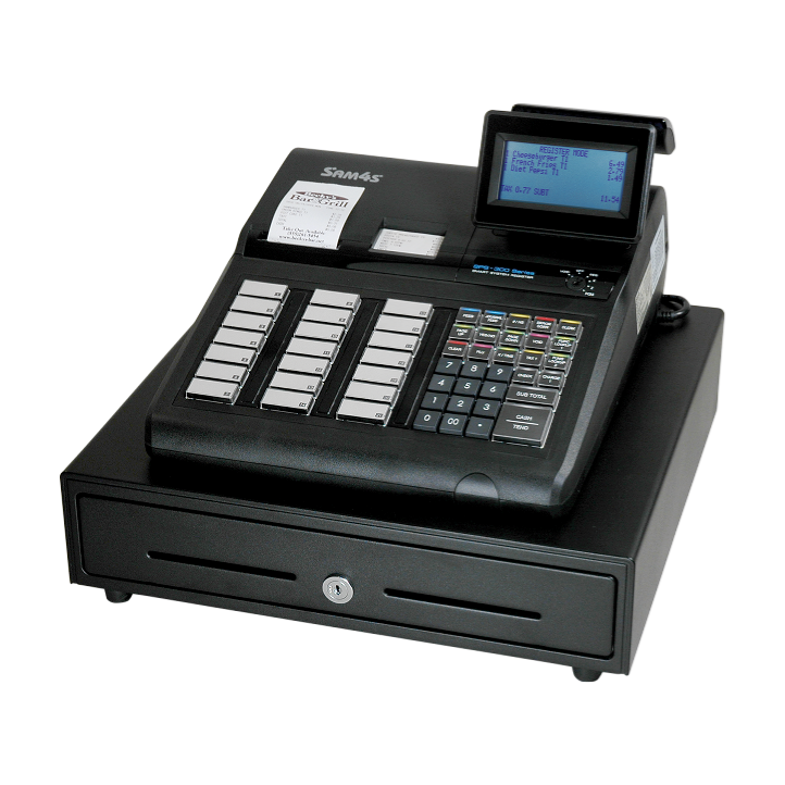SPS-345 Cash Register  -  Raised-Key Keyboard;  Receipt & Journal Printers